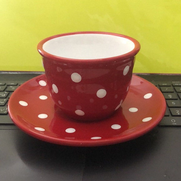 City to Cottage Tea cup and plate Polka Dotted - Picture 5 of 11